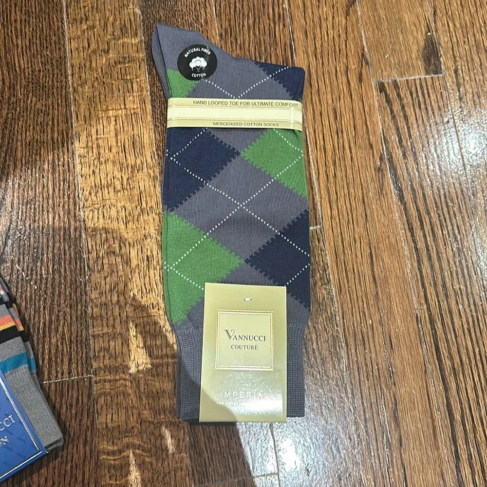 VANNUCCI Couture Men’s Fashion Socks - Picture 2 of 6